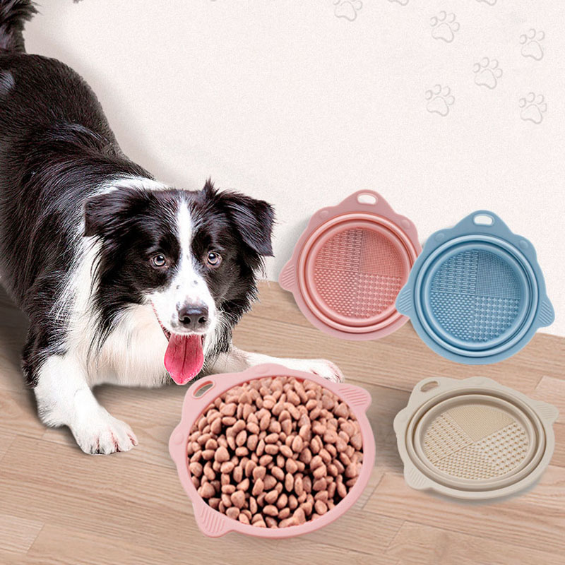 Syah Life Portable Collapsible Pet Bowl – Silicone Foldable Food & Water Bowl for Small Dogs & Cats
