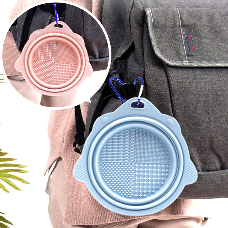 Syah Life Portable Collapsible Pet Bowl – Silicone Foldable Food & Water Bowl for Small Dogs & Cats