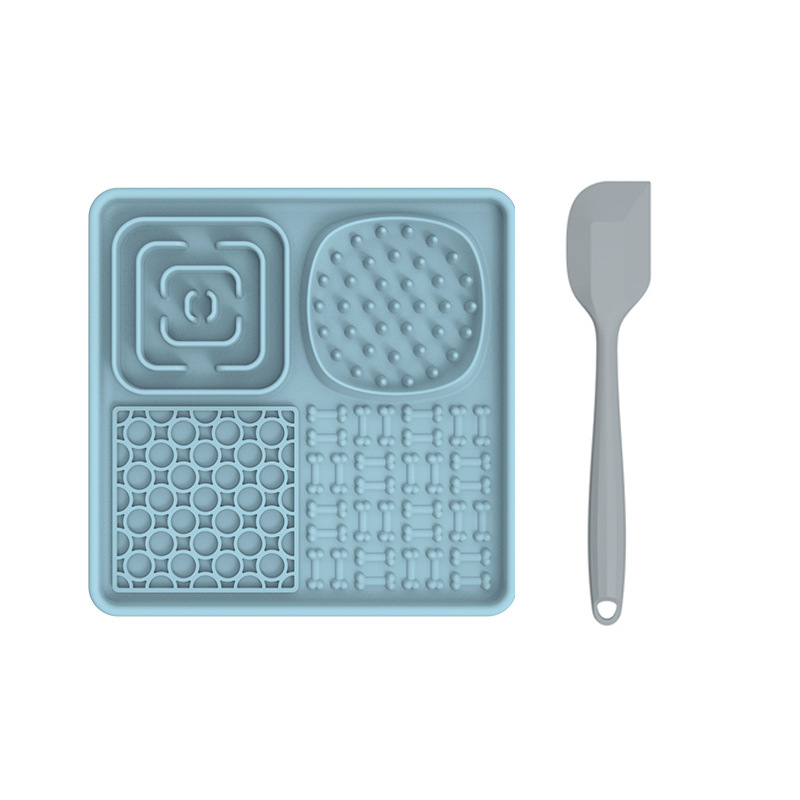 Syah Life Silicone Lick Mat for Pets - BPA-Free Slow Feeder with Suction Cup, Fits Dry/Wet Food