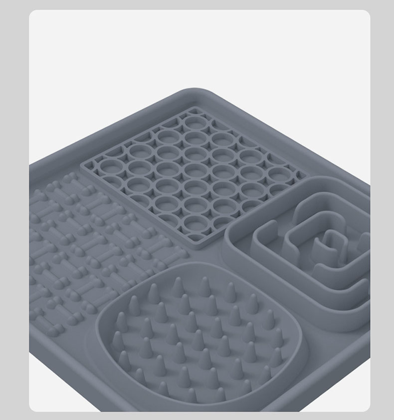 Syah Life Silicone Lick Mat for Pets - BPA-Free Slow Feeder with Suction Cup, Fits Dry/Wet Food