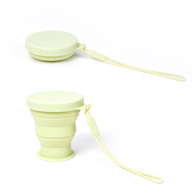 Wholesale Syah Life Silicone Folding Water Cup - BPA-Free, For Camping, With Lid