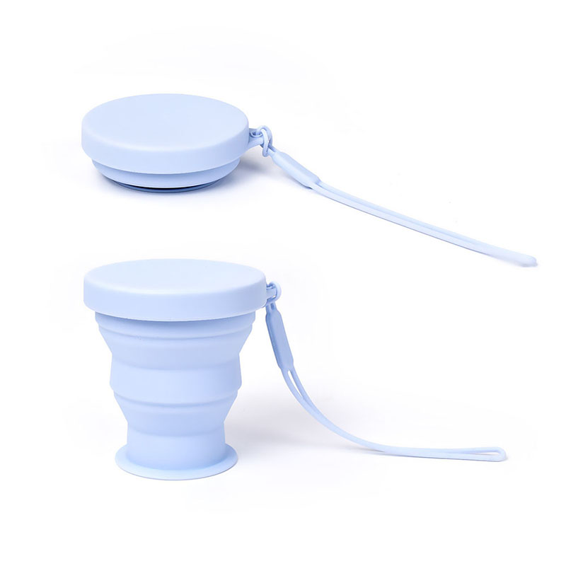 Wholesale Syah Life Silicone Folding Water Cup - BPA-Free, For Camping, With Lid