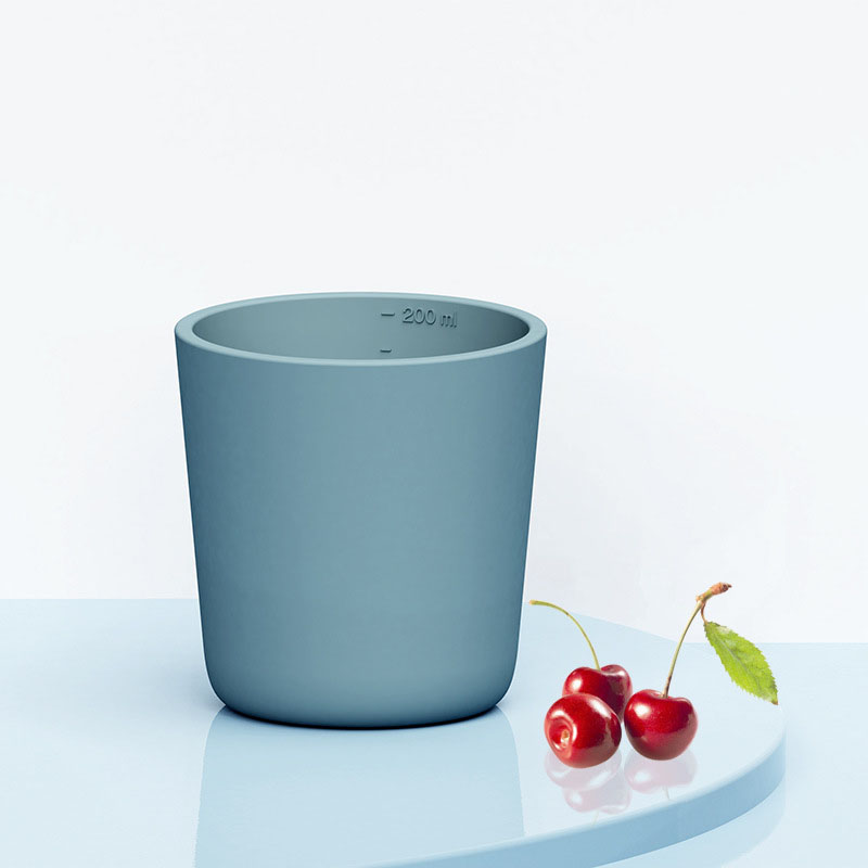 Wholesale Food-Grade Silicone Kids Water Cup - 200ml, Anti-Fall, With Scale, Fridge/Microwave Safe