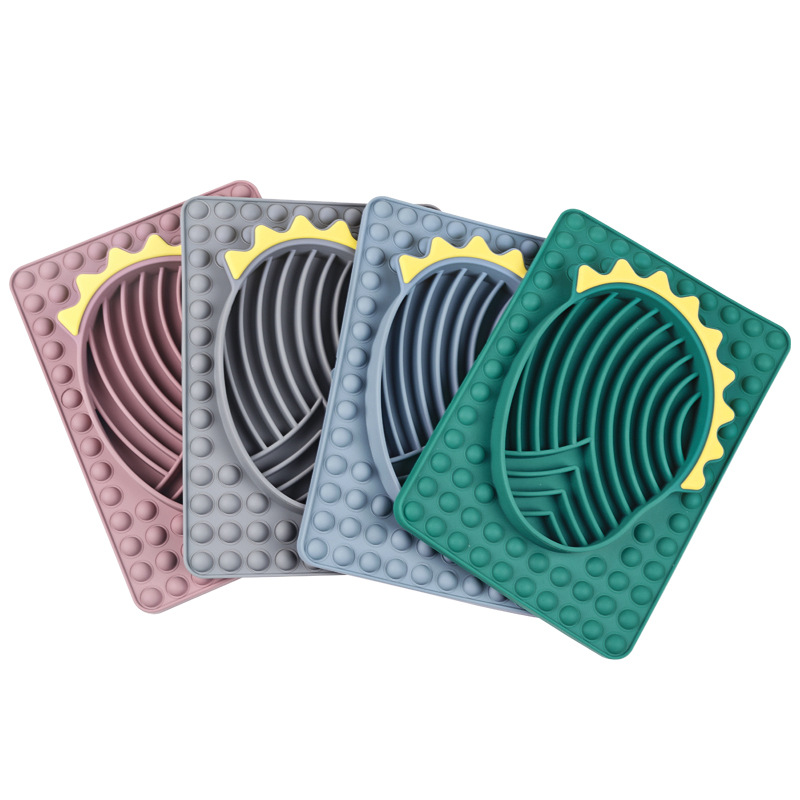 Syah Life Dinosaur Head Anti-Choking Slow Feeder Bowl with Mat | Prevent Gulping, Non-Slip Base