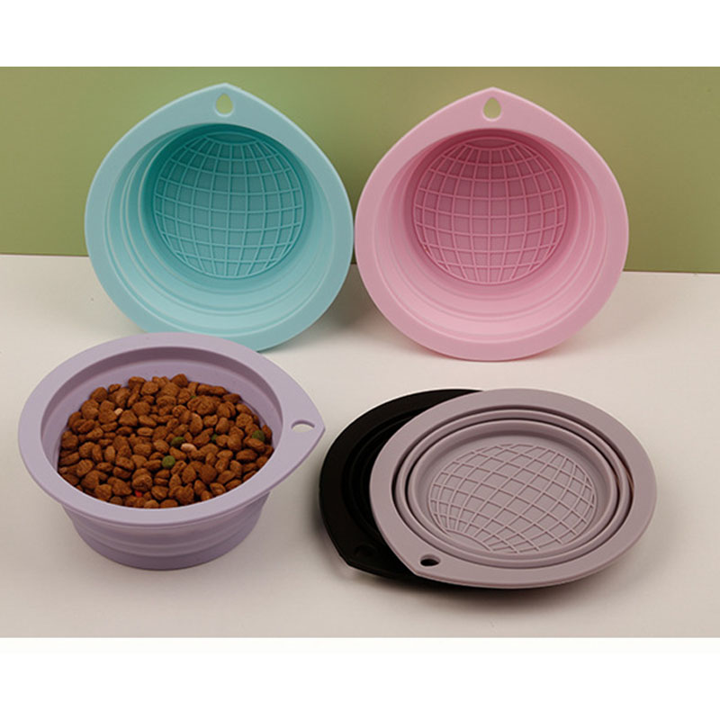 Syah Life Wholesale Folding Silicone Pet Bowl - Bulk Supply for Dog/Cat Outdoor Travel Bowls