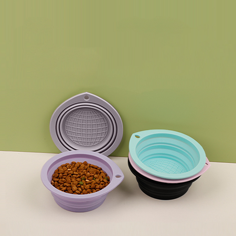 Syah Life Wholesale Folding Silicone Pet Bowl - Bulk Supply for Dog/Cat Outdoor Travel Bowls