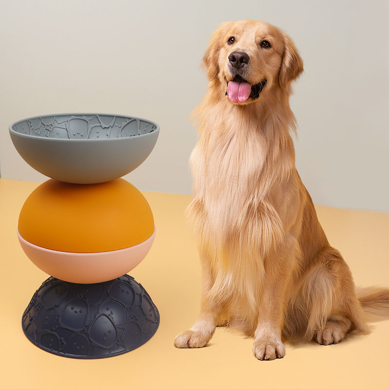 Syah Life Bulk Dog Slow Food Bowl - Double-Side Silicone Feeder Licking Bowl for Pet Store Procureme