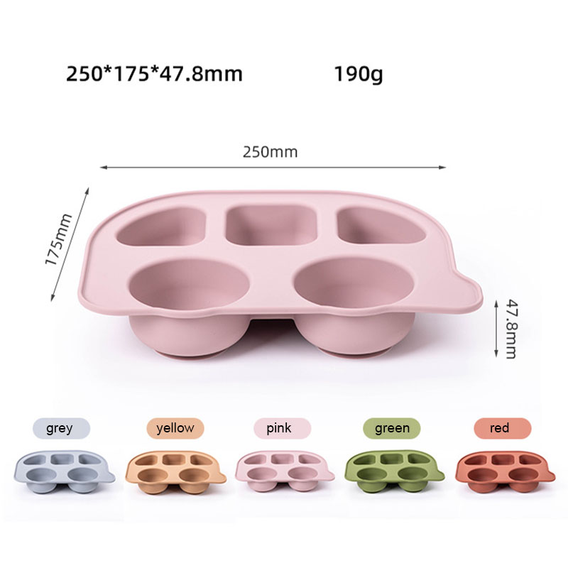 Syah Life Wholesale Food Grade Silicone Pet Food Tray - Car-Shaped Bulk Dual Compartment Anti-Slip
