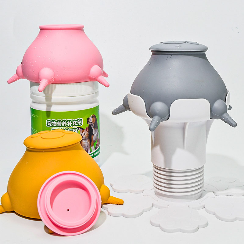 Syah Life Wholesale Bionic Nipple Pet Milk Feeder - Bulk 5-Silicone Nipple Food Grade Feeders