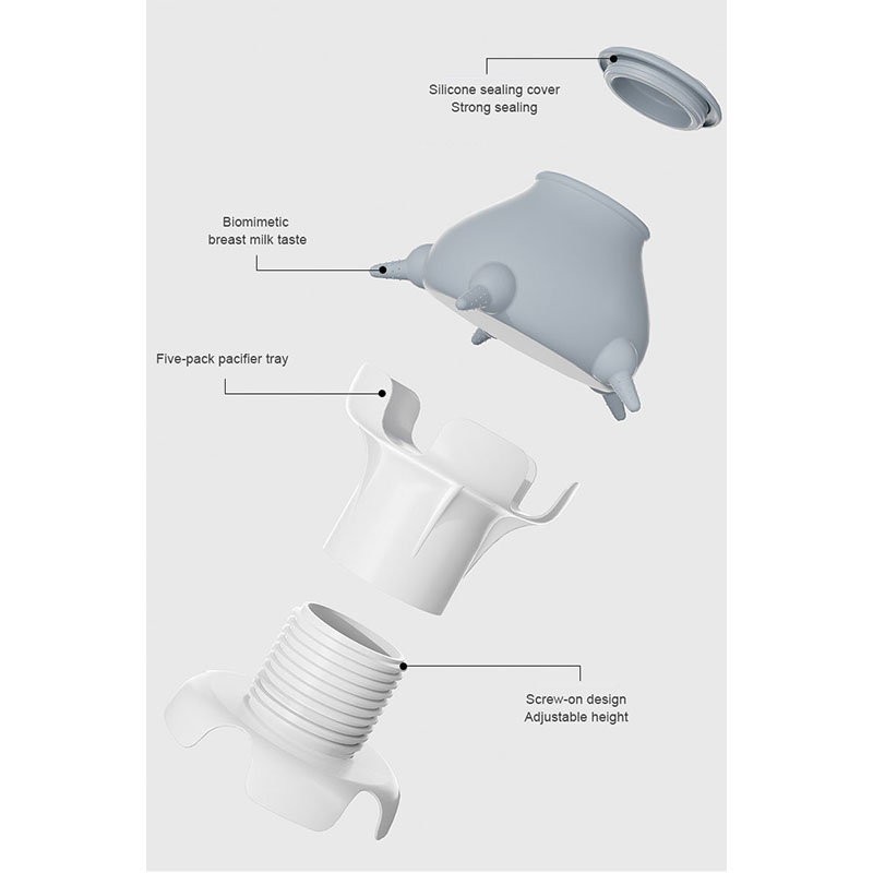 Syah Life Wholesale Bionic Nipple Pet Milk Feeder - Bulk 5-Silicone Nipple Food Grade Feeders