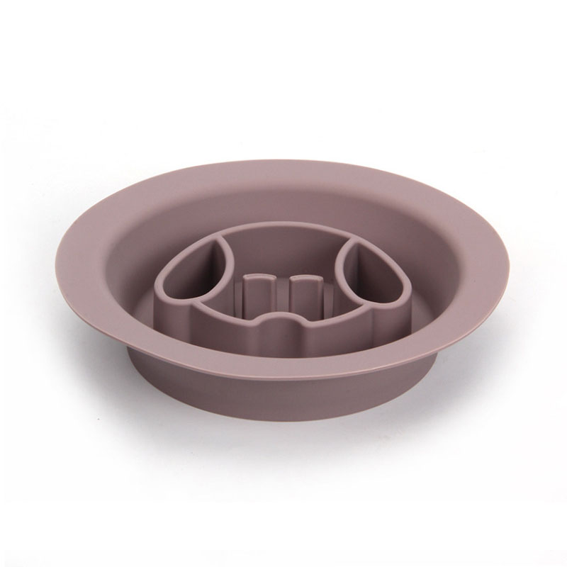 2 in 1 Silicone Pet Slow Food Bowl - Anti-Slip Anti-Choke Dog & Cat Feeder for Dry/Wet Food