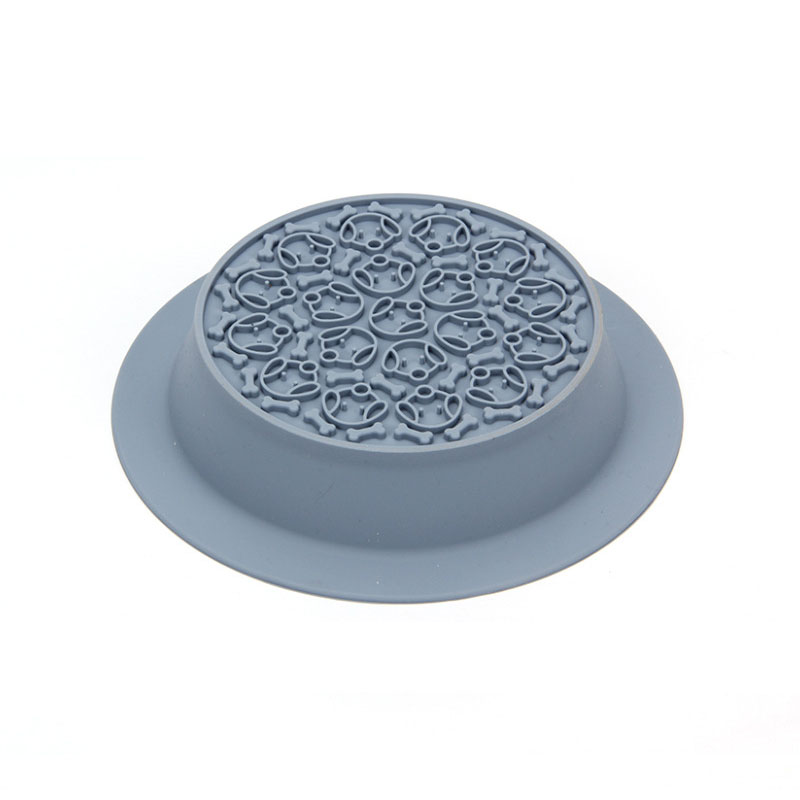2 in 1 Silicone Pet Slow Food Bowl - Anti-Slip Anti-Choke Dog & Cat Feeder for Dry/Wet Food