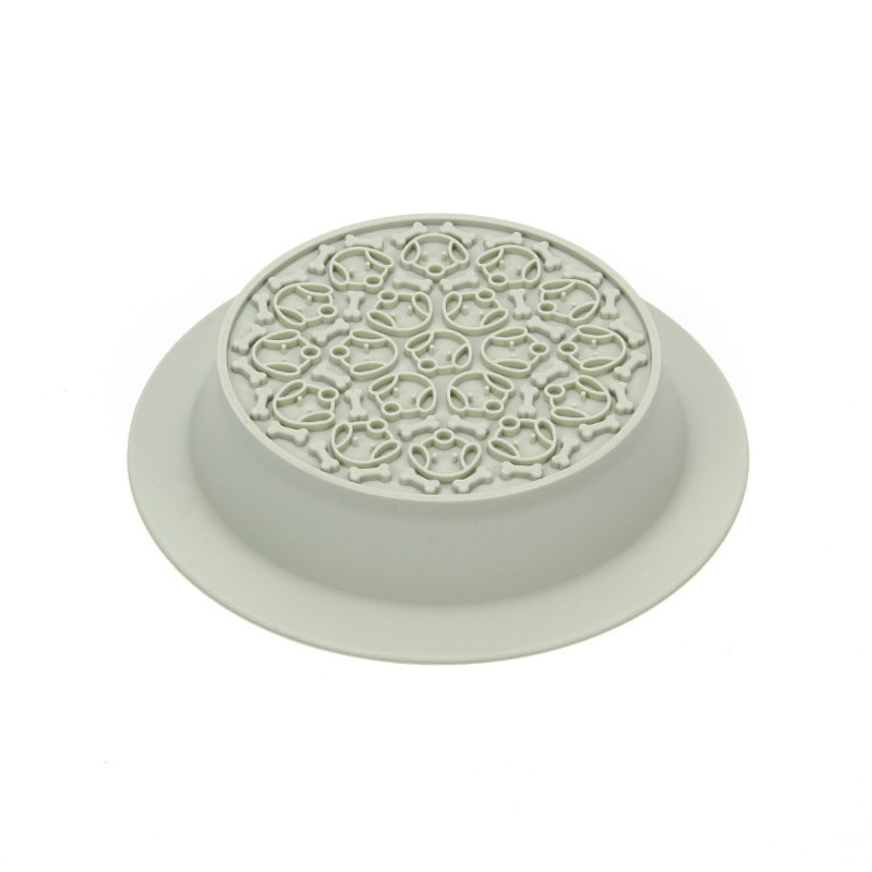 2 in 1 Silicone Pet Slow Food Bowl - Anti-Slip Anti-Choke Dog & Cat Feeder for Dry/Wet Food