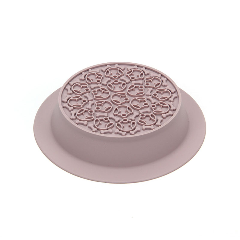 2 in 1 Silicone Pet Slow Food Bowl - Anti-Slip Anti-Choke Dog & Cat Feeder for Dry/Wet Food