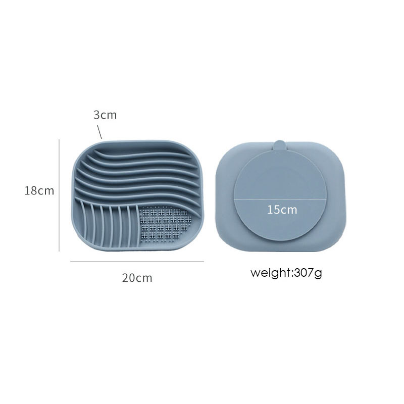 Silicone Slow Feeder Dog Bowl | Non-Slip Cat Feeding Bowl with Suction Base | BPA-Free Pet Bowl