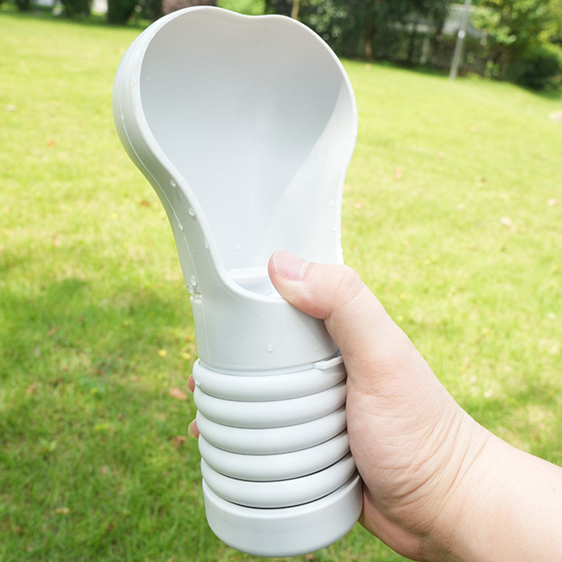 Foldable Dog Water Bottle - Safe Food-Grade Silicone, Portable for Outdoor Adventures, Fits Small & 