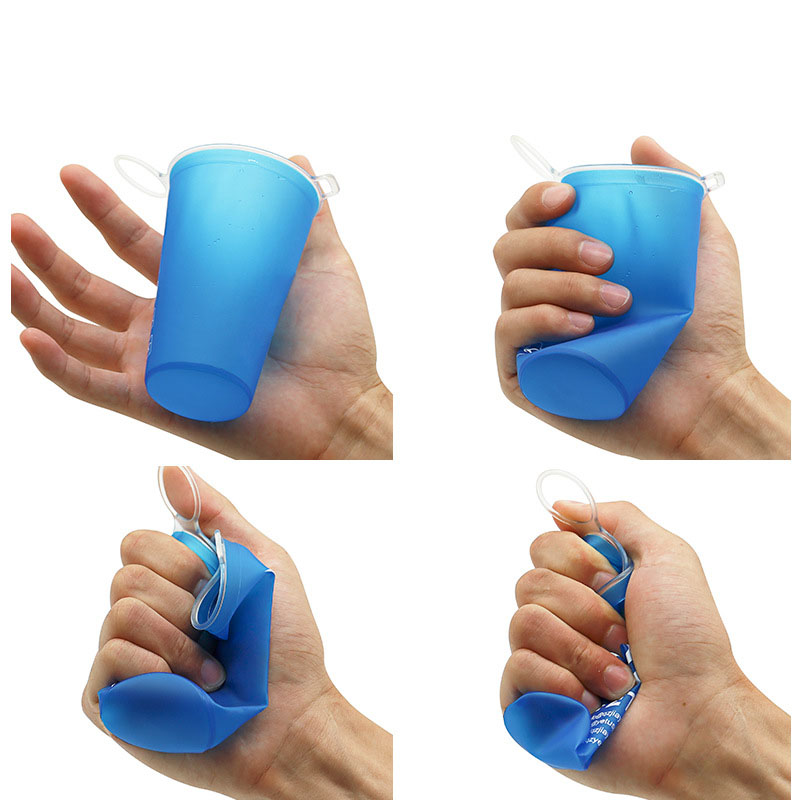 Collapsible Silicone Water Cup 200ml | BPA-Free Reusable Folding Cup for Outdoor Sports, Hiking 