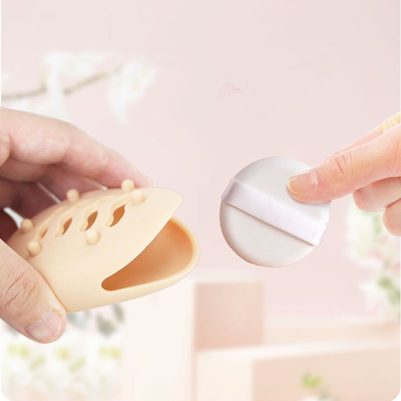 Silicone Puff Storage Case | Portable Makeup Sponge Protective Cover | Dustproof & Breathable Travel