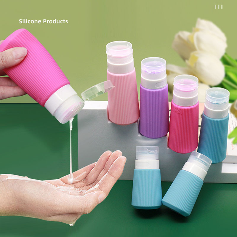 Syah Life Silicone Travel Bottles with Flip Cap | Refillable Shampoo & Lotion Containers for Travel