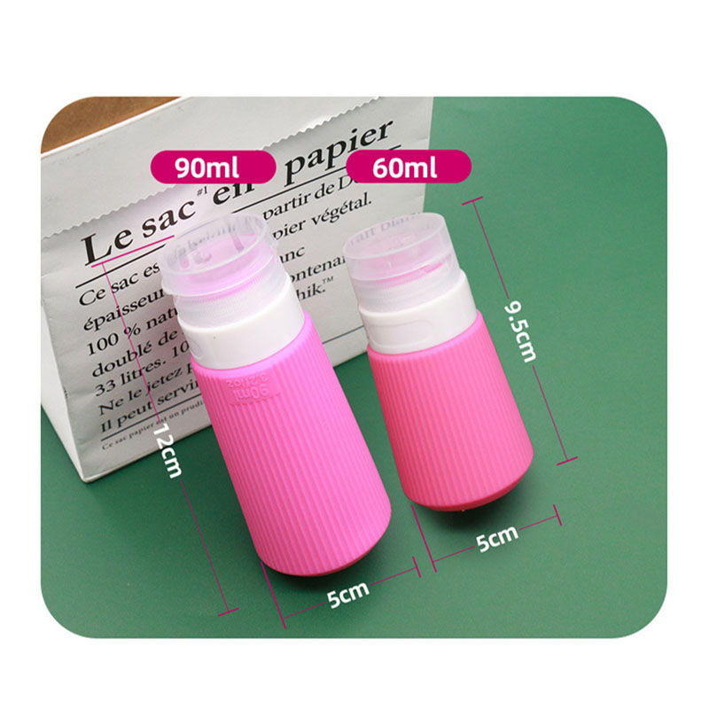 Syah Life Silicone Travel Bottles with Flip Cap | Refillable Shampoo & Lotion Containers for Travel