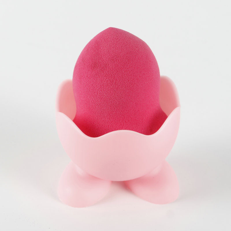 Silicone Makeup Sponge Holder with Stand | Cute Beauty Blender Storage Base for Vanity Organization