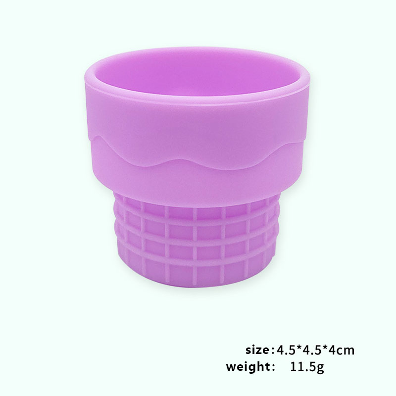 Silicone Ice Cream Cone Makeup Sponge Holder | Portable Beauty Blender Storage Stand with Dustproof