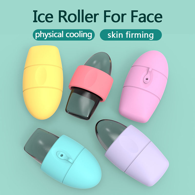 Silicone Ice Roller for Face | Reusable Ice Mold for Facial Cooling, De-Puffing & Massage