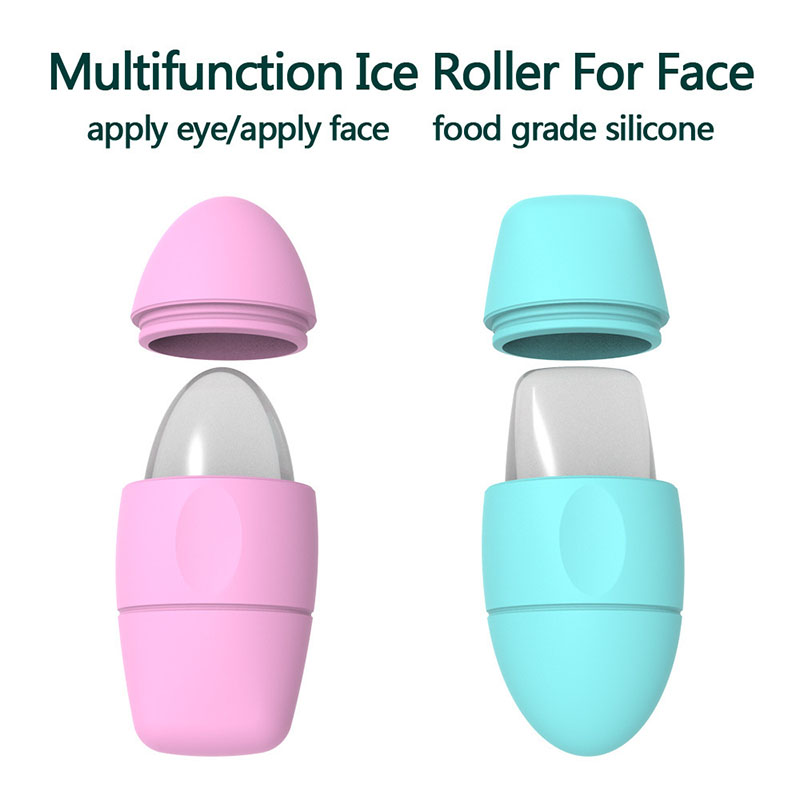 Silicone Ice Roller for Face | Reusable Ice Mold for Facial Cooling, De-Puffing & Massage