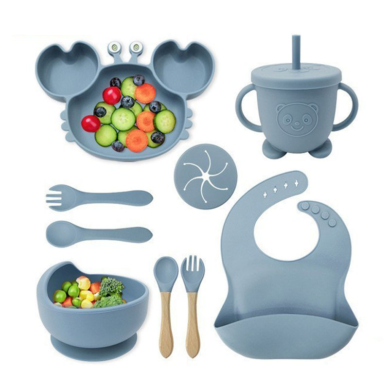 Silicone Crab Baby Feeding Set | Food-Grade Silicone Tableware for Infants and Toddlers