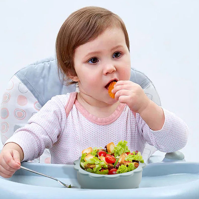 Silicone Lion Feeding Bowl with Suction Base – Food-Grade, Spill-Proof, Baby-Approved – Customizable