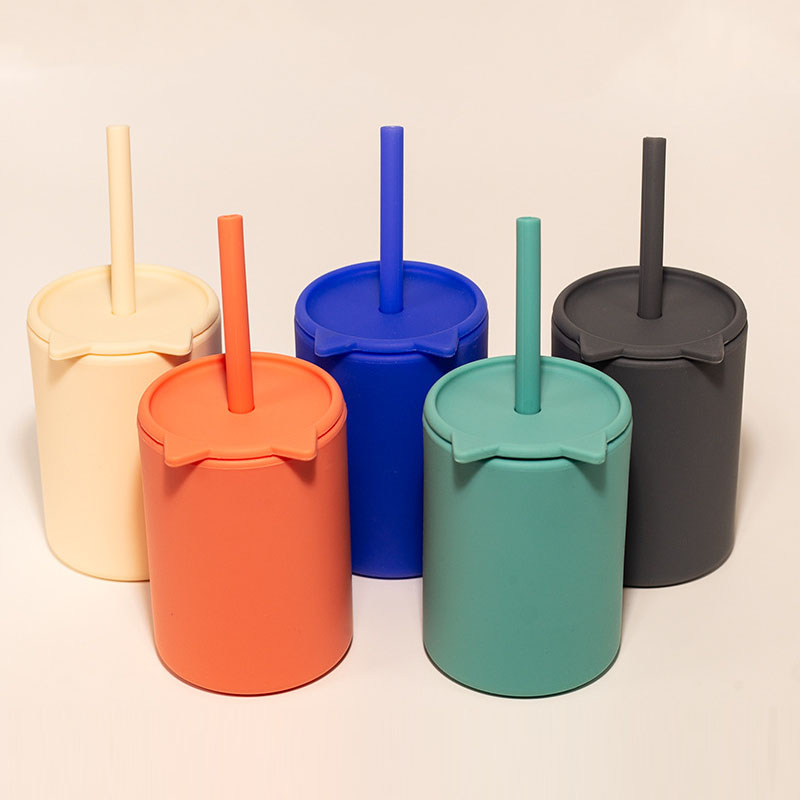 Silicone Kitten Sippy Cup - Leak-Proof Toddler Cup BPA-Free | Custom Colors & Logo (MOQ 500PCS)