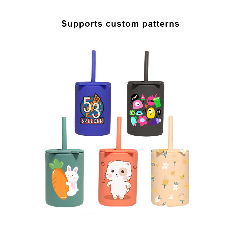 Silicone Kitten Sippy Cup - Leak-Proof Toddler Cup BPA-Free | Custom Colors & Logo (MOQ 500PCS)