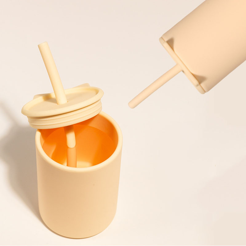 Silicone Kitten Sippy Cup - Leak-Proof Toddler Cup BPA-Free | Custom Colors & Logo (MOQ 500PCS)