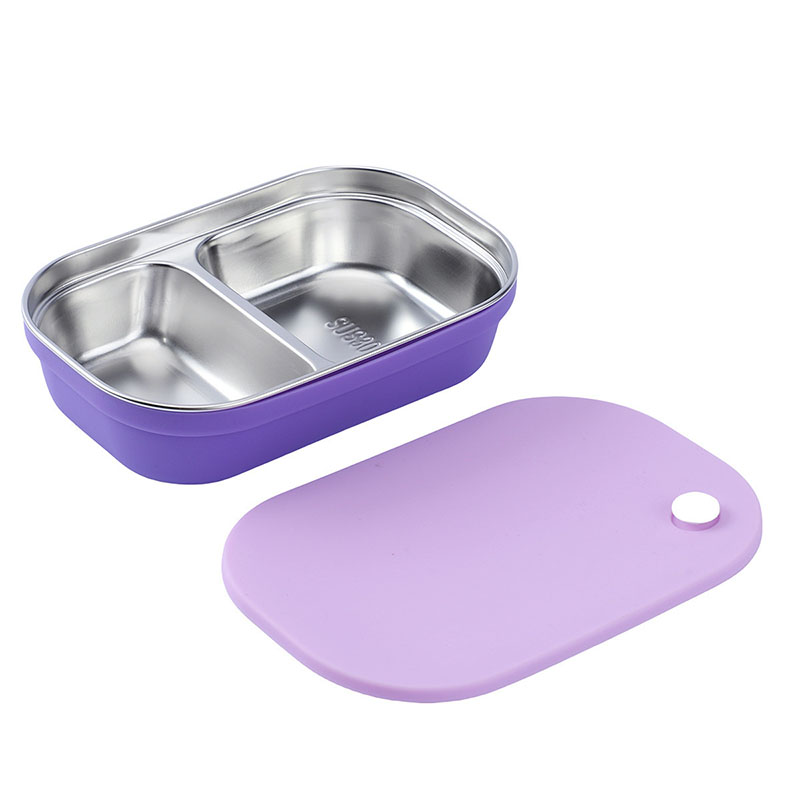 Food-Grade Platinum Silicone & 304 Stainless Steel Insulated Lunch Box - Microwave-Safe Bento Box