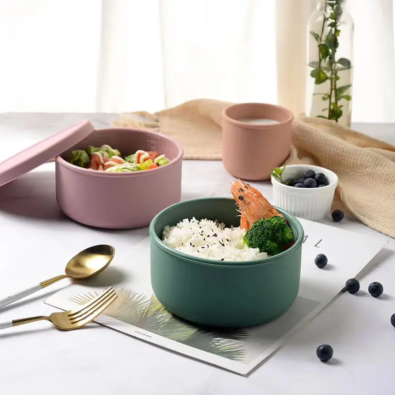 Syah Life Silicone Food Storage Containers - Airtight Leakproof Microwave Safe for Fresh Food Preser