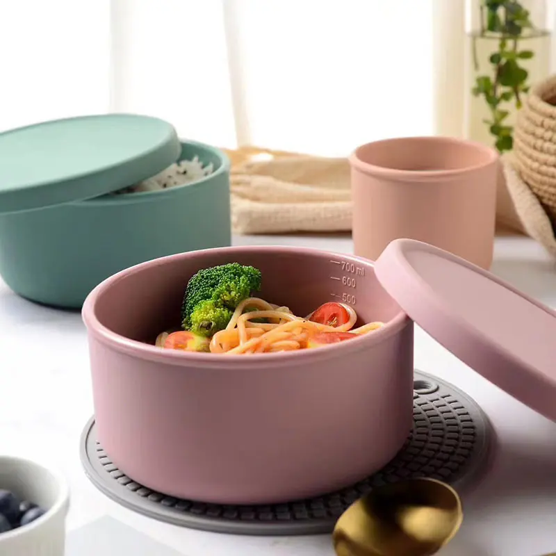Syah Life Silicone Food Storage Containers - Airtight Leakproof Microwave Safe for Fresh Food Preser