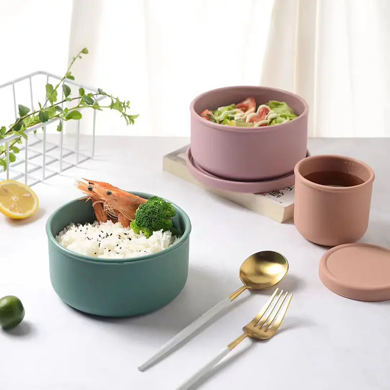 Syah Life Silicone Food Storage Containers - Airtight Leakproof Microwave Safe for Fresh Food Preser