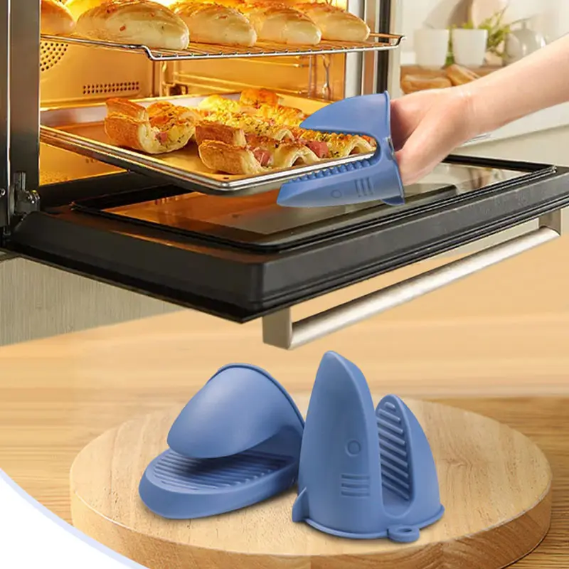 Shark-Shaped Silicone Oven Mitt | Heat-Resistant Kitchen Pinch Grip for Air Fryer, Microwave, Baking