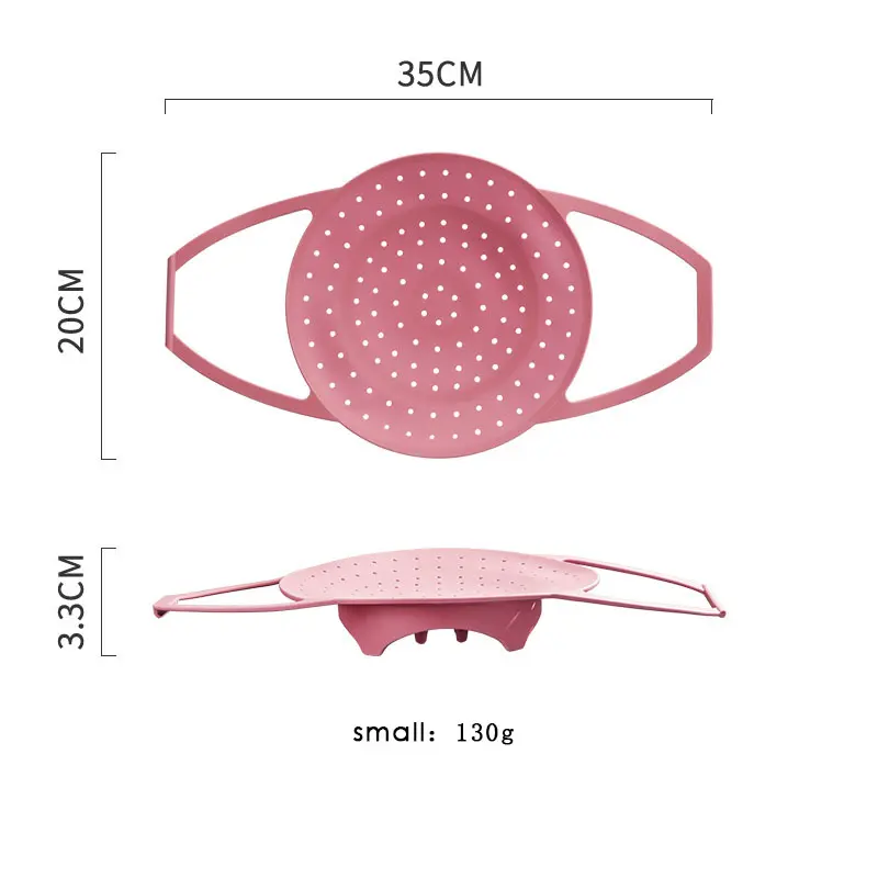 Large Silicone Steamer Tray | Non-Stick Heat-Resistant Steaming Basket for Kitchen Cookware