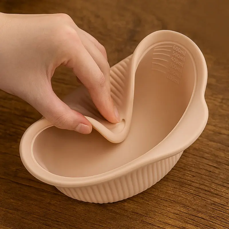 Silicone Bread Proofing Basket with Transparent Lid – Food-Grade, Heat-Resistant, Non-Stick
