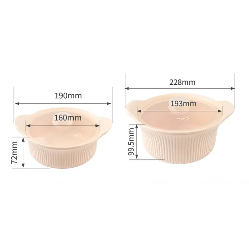 Silicone Bread Proofing Basket with Transparent Lid – Food-Grade, Heat-Resistant, Non-Stick