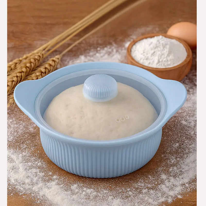 Silicone Bread Proofing Basket with Transparent Lid – Food-Grade, Heat-Resistant, Non-Stick