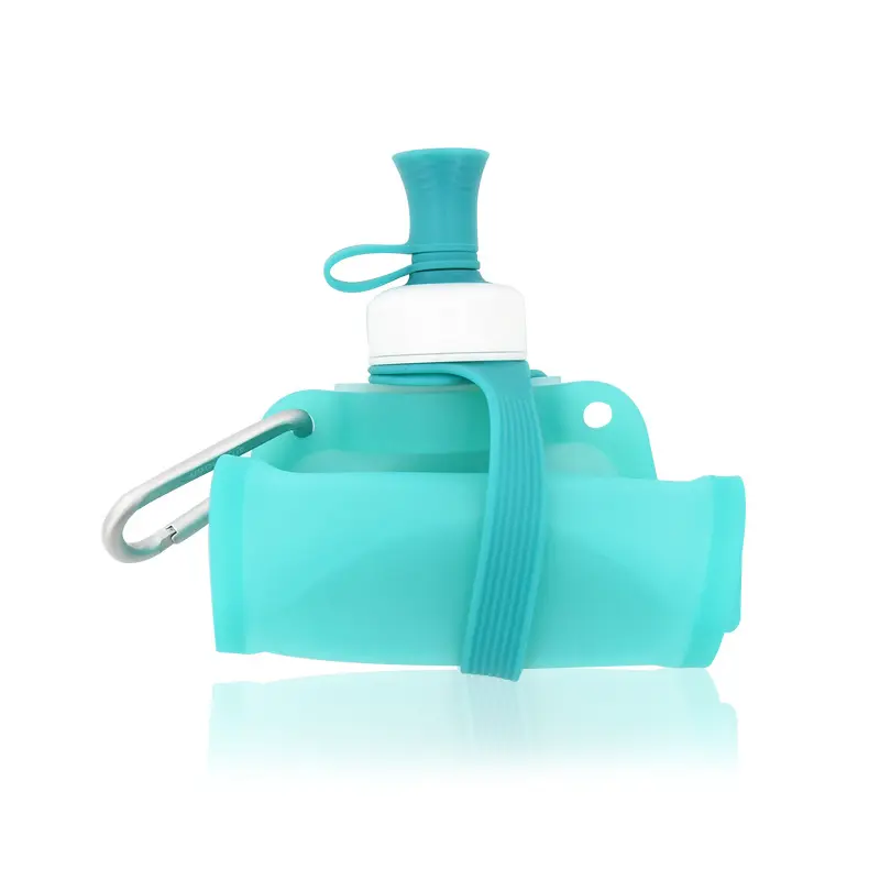 550ml Portable Folding Water Bag – Food-Grade Silicone Outdoor Bottle for Camping & Sports OEM