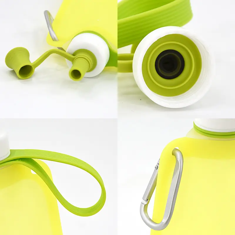 550ml Portable Folding Water Bag – Food-Grade Silicone Outdoor Bottle for Camping & Sports OEM